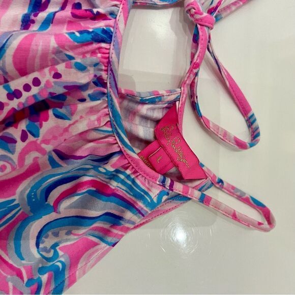 Lilly Pulitzer Neon Don’t Be Jelly Evalyn Swing Dress in Prosecco Pink - Picture 5 of 11